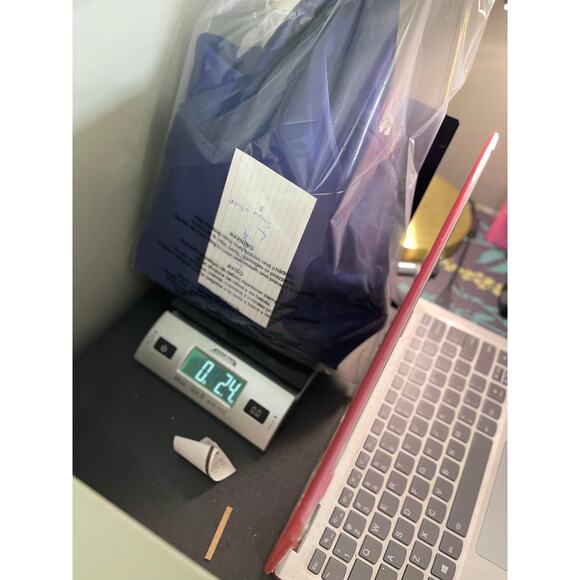 eNite Collection shirt blouse top women's 10 formal semi-formal blue purple - Picture 15 of 16